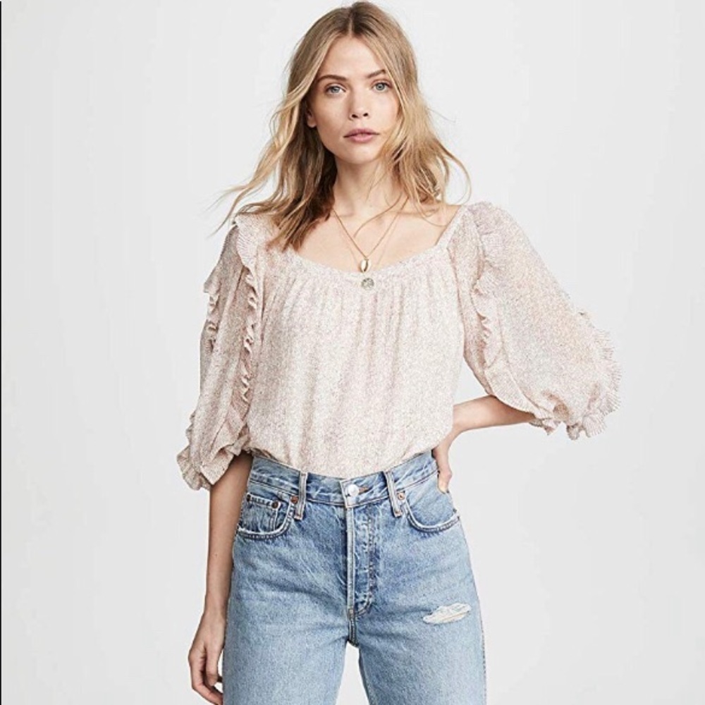 Rebecca Taylor Vine Ruffle Top